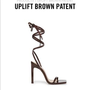 Chocolate Brown lace up heels